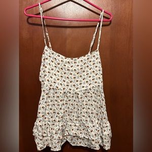 Sunflower tank top, juniors XL with adjustable straps